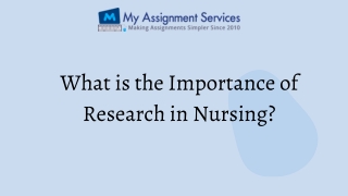 How My Assignment Services offer the best nursing assignment help?