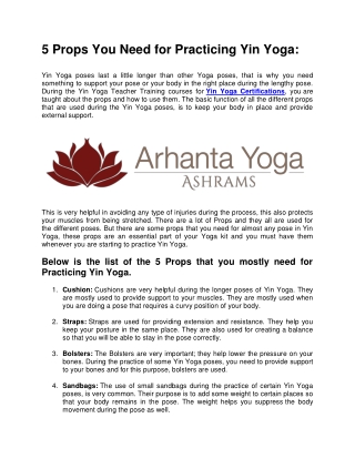 5 Props You Need for Practicing Yin Yoga