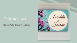 Home Name Plate Design Online - Chitrachaya
