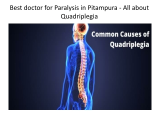 BEST DOCTOR FOR PARALYSIS IN PITAMPURA – ALL ABOUT QUADRIPLEGIA