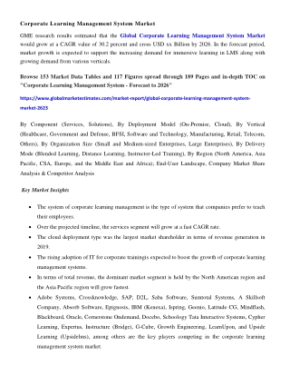 Global Corporate Learning Management System Market Research Report