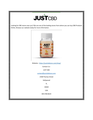 Just CBD | Justcbdstore.com