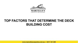 Top Factors That Determine the Deck Building Cost