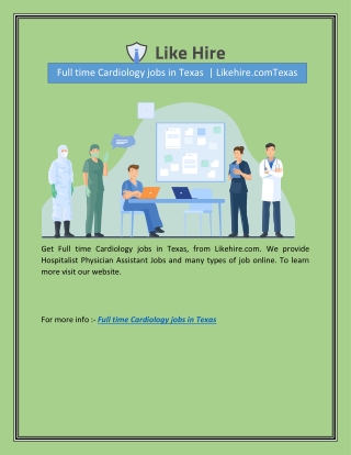 Full time Cardiology jobs in Texas  | Likehire.comTexas