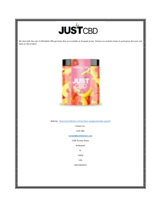 Cheap CBD Gummies | Justcbdstore.com