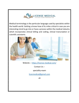 Medical Course Online | License-medical.com