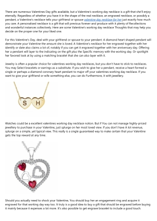7 Simple Secrets to Totally Rocking Your valentine necklace for her