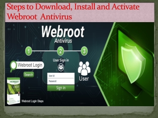 Steps to Download and Activate Webroot Security  - Webroot.com/safe