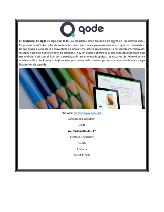 Mejor empresa de servicios para desarrolladores de aplicaciones | Servicios de desarrollo de aplicaciones móviles | Qode