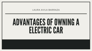 Advantages of owning a Electric Car - Laura Avila Barraza