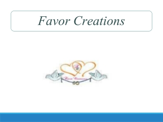 Unique Personalized Wedding Gifts: Favor Creations