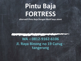 WA 0812-9162-6106 Pintu Baja Ringan