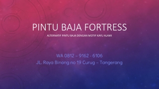 WA 0812-9162-6106 Kekurangan Pintu Baja Berau