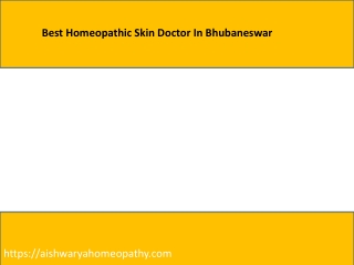 Best Homeopathic Skin Doctor In Bhubaneswar