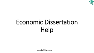 Economic Dissertation Help