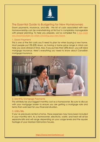 The Essential Guide to Budgeting for New Homeowners