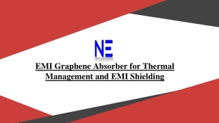 Graphene Absorber - A Thin, Lightweight, and Flexible Sheet With Highly Conductive Properties