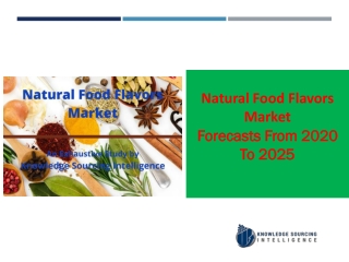 Natural Food Flavors Market to grow at a CAGR of  20.13%  (2020-2025)