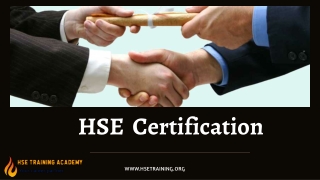 HSE Certification