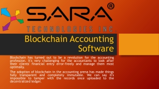 Blockchain Accounting Software