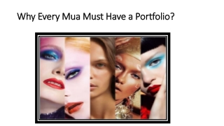 Why Every Mua Must Have a Portfolio?