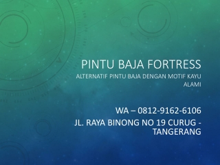 WA 0812-9162-6106 (FORTRESS) Pintu Rumah Minimalis 2 Pintu