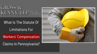 What Is The Statute Of Limitations For Workers Compensation Claims In Pennsylvania?