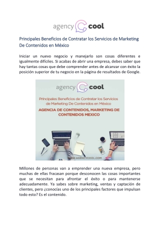 Marketing de Contenidos Mexico