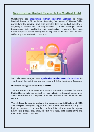 Quantitative Market Research for Medical Field