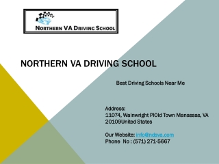 Driving School In Manassas