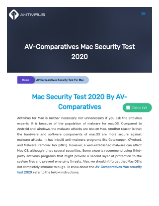 AV-Comparatives Mac Security Test 2020 | Detailed Guide