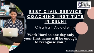 Best IAS Coaching Online – Chahal Academy