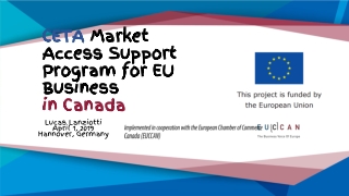 CETA Market Access Support Program for EU Business in Canada
