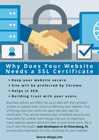 Why Does Your Website Needs a SSL Certificate?