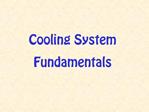 Cooling System Fundamentals