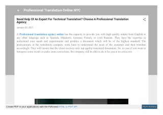 Need Help Of An Expert For Technical Translation? Choose A Professional Translation Agency