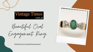 Top Oval engagement ring - Vintage Times
