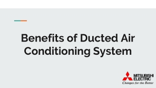 Benefits of Ducted Air Conditioning System