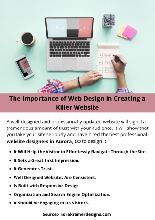 The Importance of Web Design in Creating a Killer Website