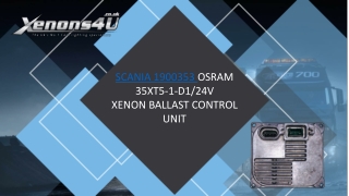 Scania 1900353 Osram 35XT5-1-D124V Xenon Ballast Control Unit