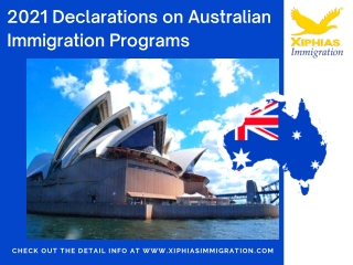 2021 Declarations on Australian Immigration Programs