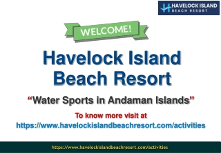 Best Water Sports in Havelock Island