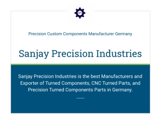 Turned Components Manufacturers in Germany