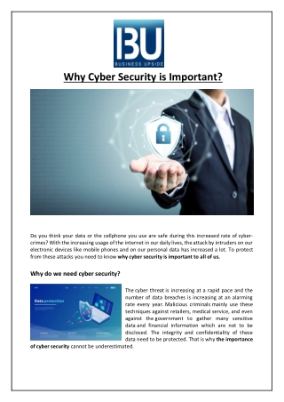 Why Cyber Security is Important?