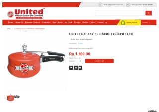 UNITED GALAXY PRESSURE COOKER 5 LTR