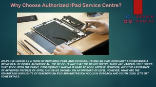 Why Choose Authorized IPad Service Centre?