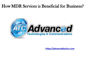 MDR Services - AdvancedTechCo