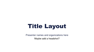 Title Layout