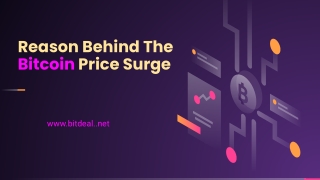 Digging the reason behind the Bitcoin Price Surge – The Analysis