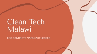 Concrete Door Frames - Clean Tech Malawi